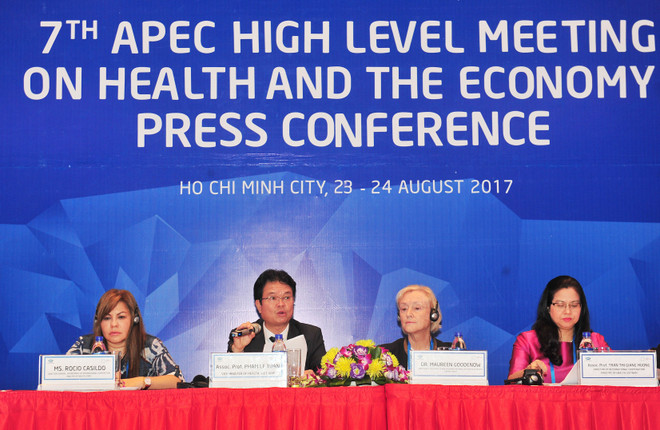 Fructíferos resultados de reunión de alto nivel sobre salud y economía de APEC ảnh 1 Fructíferos resultados de reunión de alto nivel sobre salud y economía de APEC ảnh 1