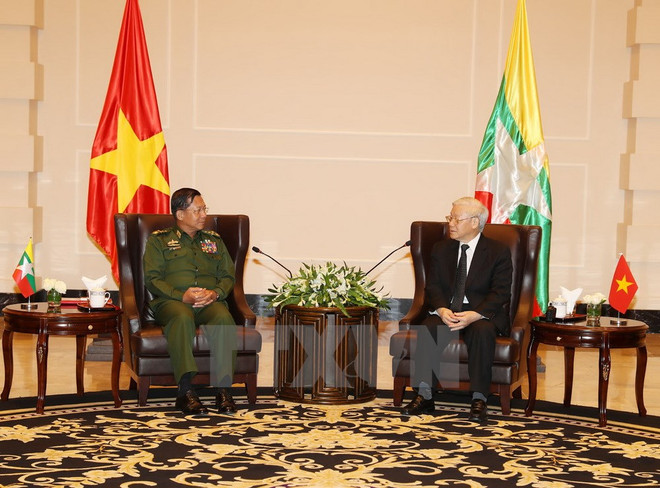 Dirigente partidista vietnamita resalta cooperación con Myanmar en defensa ảnh 1 Dirigente partidista vietnamita resalta cooperación con Myanmar en defensa ảnh 1