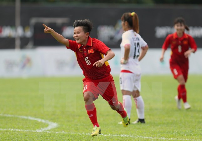 Equipo femenino de fútbol de Vietnam vence a Myanmar ảnh 1 Equipo femenino de fútbol de Vietnam vence a Myanmar ảnh 1