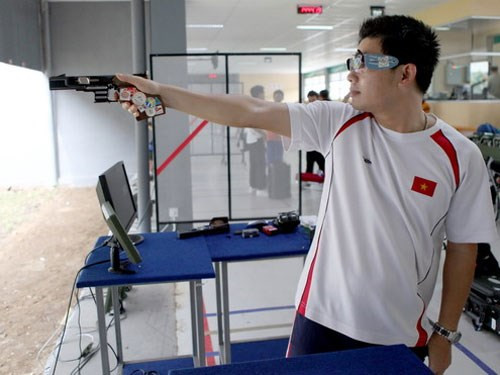 Vietnam obtiene medalla de oro en pistola rápida de 25 metros ảnh 1 Vietnam obtiene medalla de oro en pistola rápida de 25 metros ảnh 1