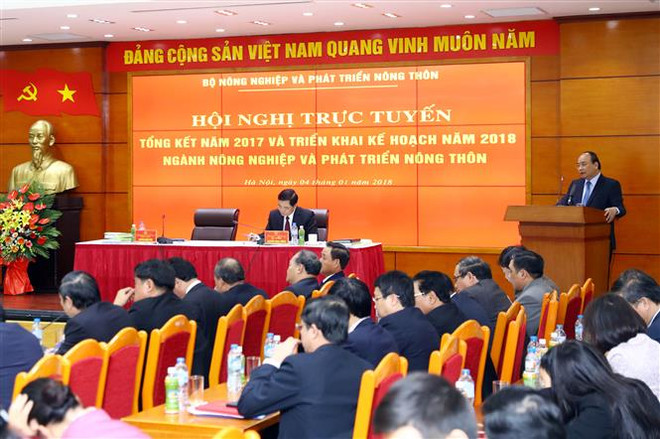Premier vietnamita: Agricultura debe crecer un tres por ciento en 2018 ảnh 1 Premier vietnamita: Agricultura debe crecer un tres por ciento en 2018 ảnh 1