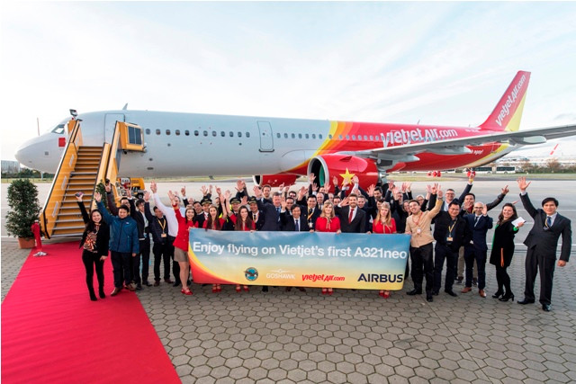 VietJet recibe el primer avión A321neo en Sudeste de Asia ảnh 1