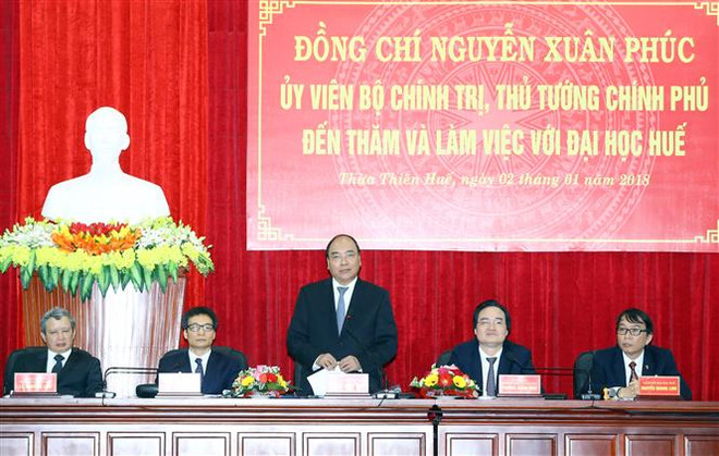 Premier vietnamita pide a Universidad de Hue aumentar autodeterminación ảnh 1 Premier vietnamita pide a Universidad de Hue aumentar autodeterminación ảnh 1