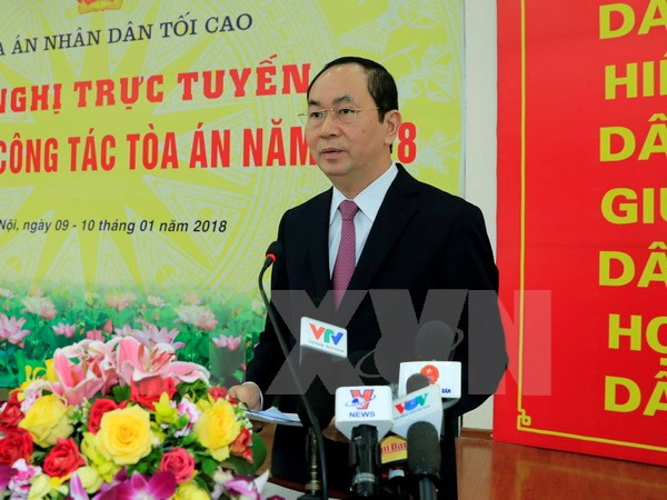 Presidente de Vietnam insta a sancionar estrictamente delincuentes de corrupción ảnh 1 Presidente de Vietnam insta a sancionar estrictamente delincuentes de corrupción ảnh 1
