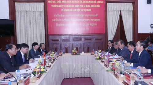 Cortes Supremas de Vietnam y Laos fortalecen lazos ảnh 1 Cortes Supremas de Vietnam y Laos fortalecen lazos ảnh 1