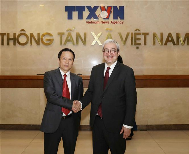 Agencia vietnamita de Noticias desea cooperar con AFP en formación de periodistas ảnh 1 Agencia vietnamita de Noticias desea cooperar con AFP en formación de periodistas ảnh 1