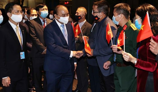 Presidente de Vietnam arriba a Nueva York para participar en magna cita de ONU ảnh 1 Presidente de Vietnam arriba a Nueva York para participar en magna cita de ONU ảnh 1