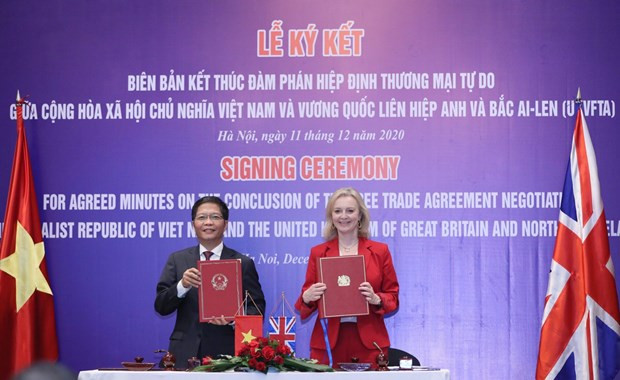 Entra en vigor TLC entre Vietnam y Reino Unido a partir del 31 de diciembre ảnh 1 Entra en vigor TLC entre Vietnam y Reino Unido a partir del 31 de diciembre ảnh 1