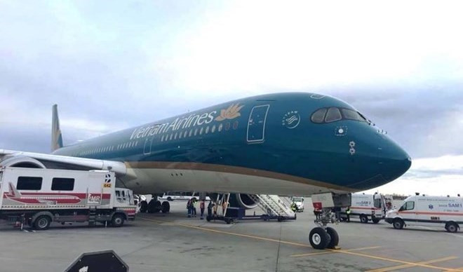 Avión de Vietnam Airlines aterriza de emergencia para salvar a un pasajero ảnh 1