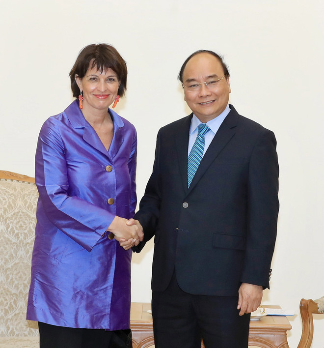 Premier vietnamita llama a impulsar nexos comerciales con Suiza ảnh 1 Premier vietnamita llama a impulsar nexos comerciales con Suiza ảnh 1