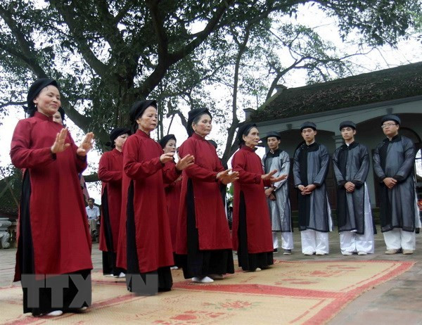 Interpretarán Canto Xoan en ocasión del Festival del Templo de Reyes Hung ảnh 2 Interpretarán Canto Xoan en ocasión del Festival del Templo de Reyes Hung ảnh 2