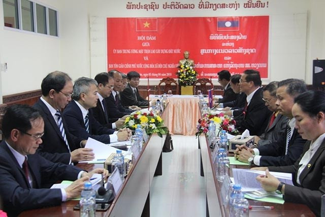 Cooperación en asuntos religiosos coadyuvan a profundizar lazos Vietnam- Laos ảnh 1 Cooperación en asuntos religiosos coadyuvan a profundizar lazos Vietnam- Laos ảnh 1