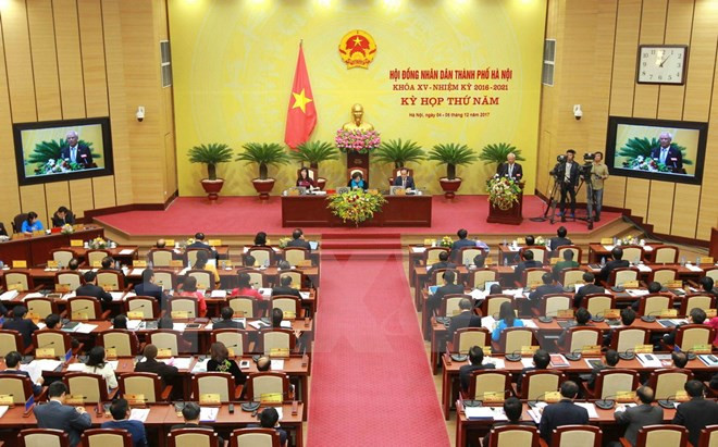 Quinta reunión de Consejo Popular de Hanoi se centran en trazar directrices para 2018 ảnh 1