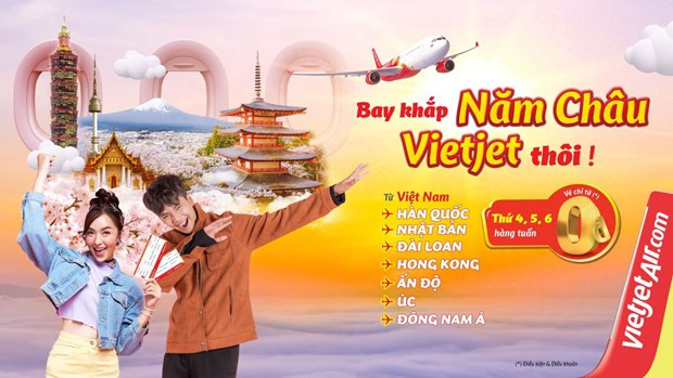 Vietnam se acerca a Asia y Australia con la promoción ofrecida por Vietjet ảnh 1 Vietnam se acerca a Asia y Australia con la promoción ofrecida por Vietjet ảnh 1