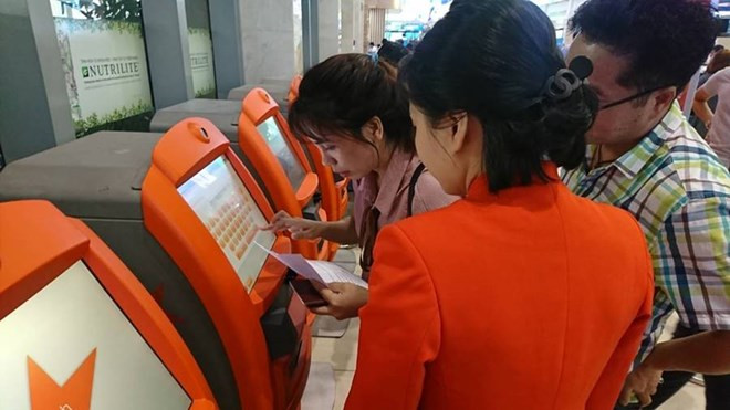 Jetstar Pacific instala quioscos de check-in en aeropuerto ảnh 1