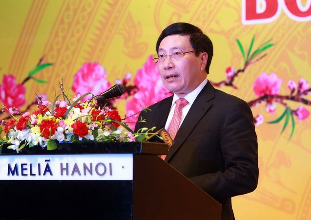 Efectúan encuentro entre autoridades de Hanoi y cuerpo diplomático en ocasión del Tet ảnh 1 Efectúan encuentro entre autoridades de Hanoi y cuerpo diplomático en ocasión del Tet ảnh 1