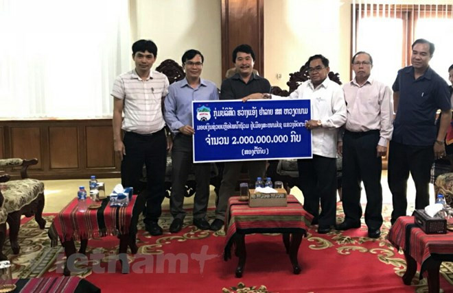Empresa vietnamita continúa respaldando a laosianos afectados por colapso de presa ảnh 1 Empresa vietnamita continúa respaldando a laosianos afectados por colapso de presa ảnh 1