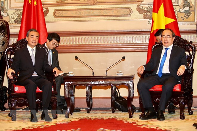 Dirigente de Ciudad Ho Chi Minh recibe al consejero de Estado chino ảnh 1 Dirigente de Ciudad Ho Chi Minh recibe al consejero de Estado chino ảnh 1