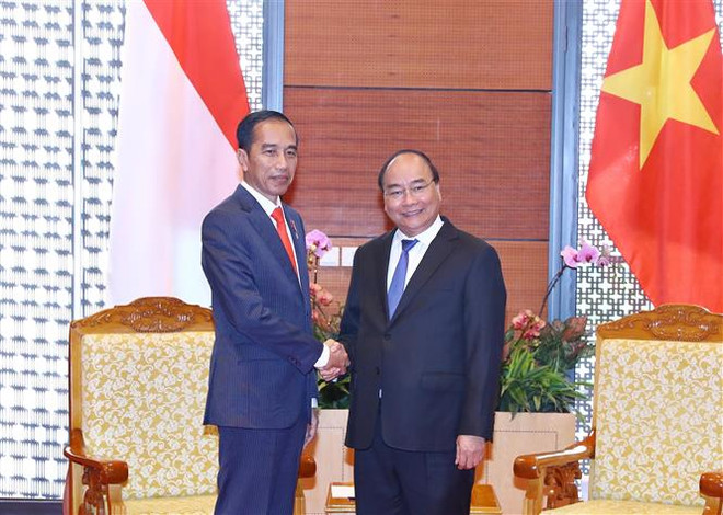 Premier de Vietnam se reúne con presidente indonesio Joko Widodo ảnh 1