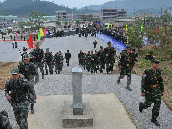 Robustecen lazos de amistad entre guardafronteras vietnamitas y chinos ảnh 1 Robustecen lazos de amistad entre guardafronteras vietnamitas y chinos ảnh 1