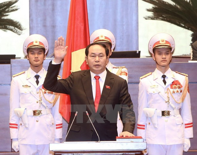 Líderes mundiales felicitan al nuevo presidente de Vietnam ảnh 1 Líderes mundiales felicitan al nuevo presidente de Vietnam ảnh 1