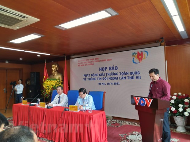 Lanzan convocatoria del VII Premio Nacional de Información al Exterior de Vietnam ảnh 1 Lanzan convocatoria del VII Premio Nacional de Información al Exterior de Vietnam ảnh 1