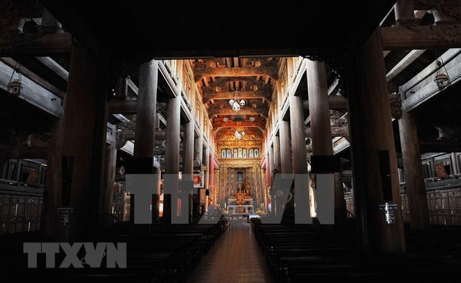 [Foto] Catedral de piedra Phat Diem en Ninh Binh ảnh 5