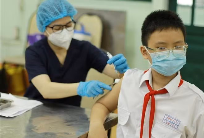 Avanza Vietnam en campaña de vacunación a menores de entre 5 y 11 años ảnh 2