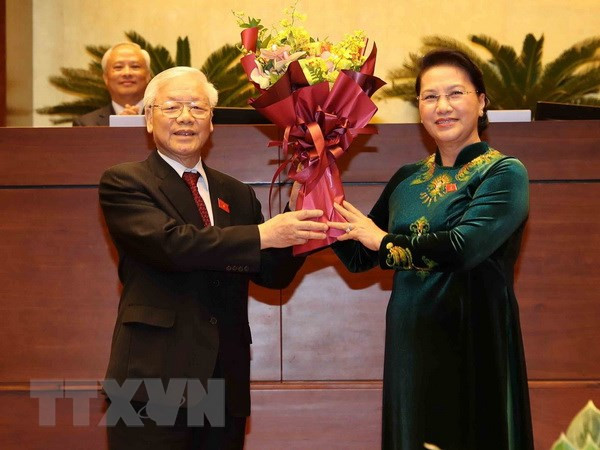 Dirigentes en el mundo felicitan a Nguyen Phu Trong por ser elegido presidente de Vietnam ảnh 1 Dirigentes en el mundo felicitan a Nguyen Phu Trong por ser elegido presidente de Vietnam ảnh 1