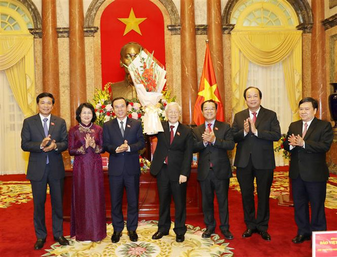 Máximo dirigente partidista y estatal de Vietnam recaba apoyo de la Oficina Presidencial ảnh 1 Máximo dirigente partidista y estatal de Vietnam recaba apoyo de la Oficina Presidencial ảnh 1