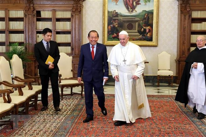 Vicepremier de Vietnam visita Vaticano ảnh 1 Vicepremier de Vietnam visita Vaticano ảnh 1