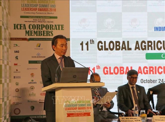 Vietnam participa en Cumbre Global de Liderazgo de Agricultura en India ảnh 1 Vietnam participa en Cumbre Global de Liderazgo de Agricultura en India ảnh 1