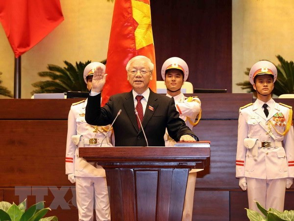 Continúan mensajes de felicitación a nuevo presidente de Vietnam ảnh 1 Continúan mensajes de felicitación a nuevo presidente de Vietnam ảnh 1