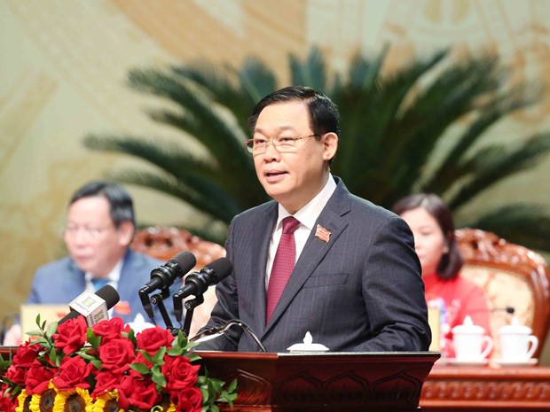 Reelegido Vuong Dinh Hue secretario del Comité del PCV en Hanoi ảnh 1 Reelegido Vuong Dinh Hue secretario del Comité del PCV en Hanoi ảnh 1