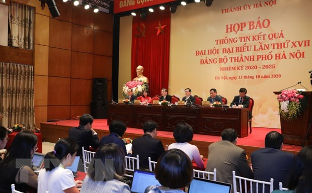 Concluye la XVII Asamblea del Comité partidista de Hanoi ảnh 1 Concluye la XVII Asamblea del Comité partidista de Hanoi ảnh 1