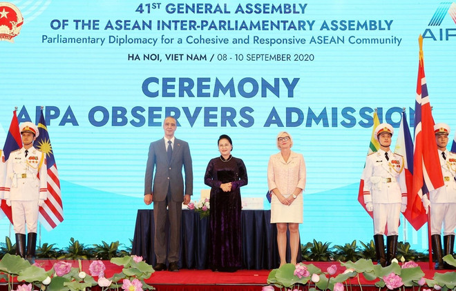 Dirigentes parlamentarios felicitan a Vietnam por el AIPA-41 ảnh 1 Dirigentes parlamentarios felicitan a Vietnam por el AIPA-41 ảnh 1