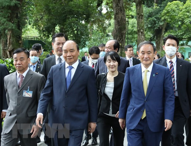 Medio japonés destaca visita del primer ministro Yoshihide Suga a Vietnam ảnh 1 Medio japonés destaca visita del primer ministro Yoshihide Suga a Vietnam ảnh 1