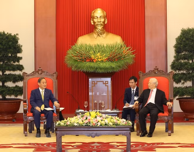 Máximo dirigente de Vietnam sostiene encuentro con primer ministro japonés ảnh 1