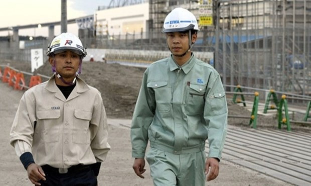 Japón reconoce a cuatro trabajadores vietnamitas de construcción por sus excelentes logros ảnh 1 Japón reconoce a cuatro trabajadores vietnamitas de construcción por sus excelentes logros ảnh 1