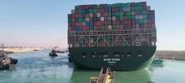 Alertan a exportadores vietnamitas sobre impactos de incidente en Canal de Suez ảnh 1 Alertan a exportadores vietnamitas sobre impactos de incidente en Canal de Suez ảnh 1