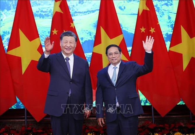 Premier vietnamita conversa con máximo dirigente chino ảnh 1 Premier vietnamita conversa con máximo dirigente chino ảnh 1