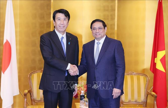 Premier vietnamita se reúne con representantes empresariales japoneses ảnh 3 Premier vietnamita se reúne con representantes empresariales japoneses ảnh 3