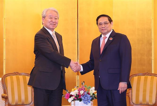 Premier vietnamita recibe a titulares de FEC y JICA ảnh 3 Premier vietnamita recibe a titulares de FEC y JICA ảnh 3