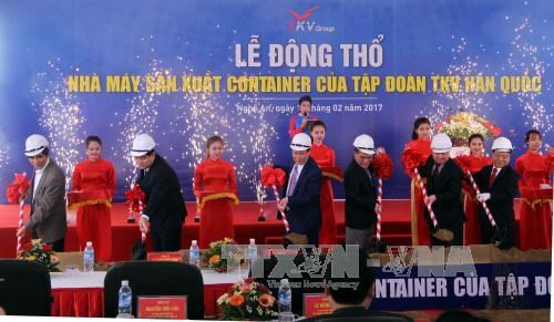 Empresa sudcoreana inicia construcción de fábrica de contenedores en Nghe An ảnh 1 Empresa sudcoreana inicia construcción de fábrica de contenedores en Nghe An ảnh 1