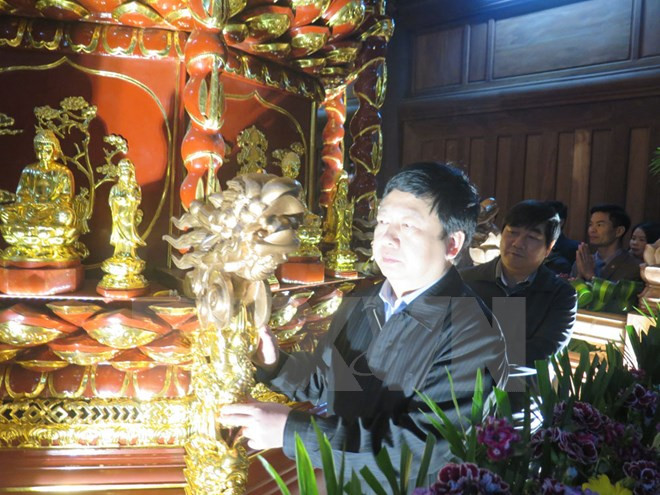 Comienzan actividades del festival primaveral Con Son – Kiep Bac 2017 ảnh 1 Comienzan actividades del festival primaveral Con Son – Kiep Bac 2017 ảnh 1