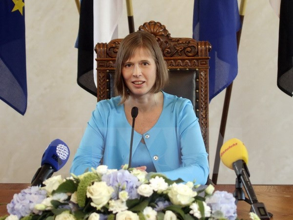 Presidenta de Estonia busca reforzar cooperación con Vietnam ảnh 1 Presidenta de Estonia busca reforzar cooperación con Vietnam ảnh 1