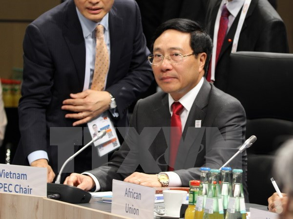 Canciller vietnamita se reúne con homólogos del G20 en Alemania ảnh 1