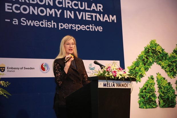 Vietnam por adquirir experiencias de Suecia en impulso de economía circular ảnh 2 Vietnam por adquirir experiencias de Suecia en impulso de economía circular ảnh 2