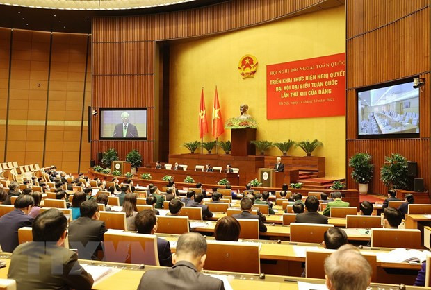 Discurso del secretario general del Partido Comunista de Vietnam en la Conferencia Nacional de Relaciones Exteriores ảnh 3 Discurso del secretario general del Partido Comunista de Vietnam en la Conferencia Nacional de Relaciones Exteriores ảnh 3