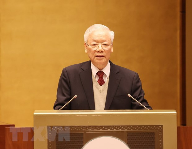 Discurso del secretario general del Partido Comunista de Vietnam en la Conferencia Nacional de Relaciones Exteriores ảnh 1 Discurso del secretario general del Partido Comunista de Vietnam en la Conferencia Nacional de Relaciones Exteriores ảnh 1
